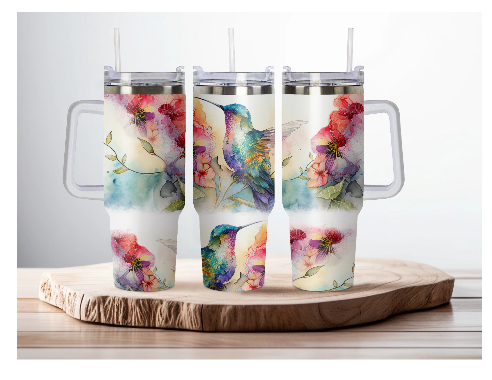 40oz hummingbird tumbler