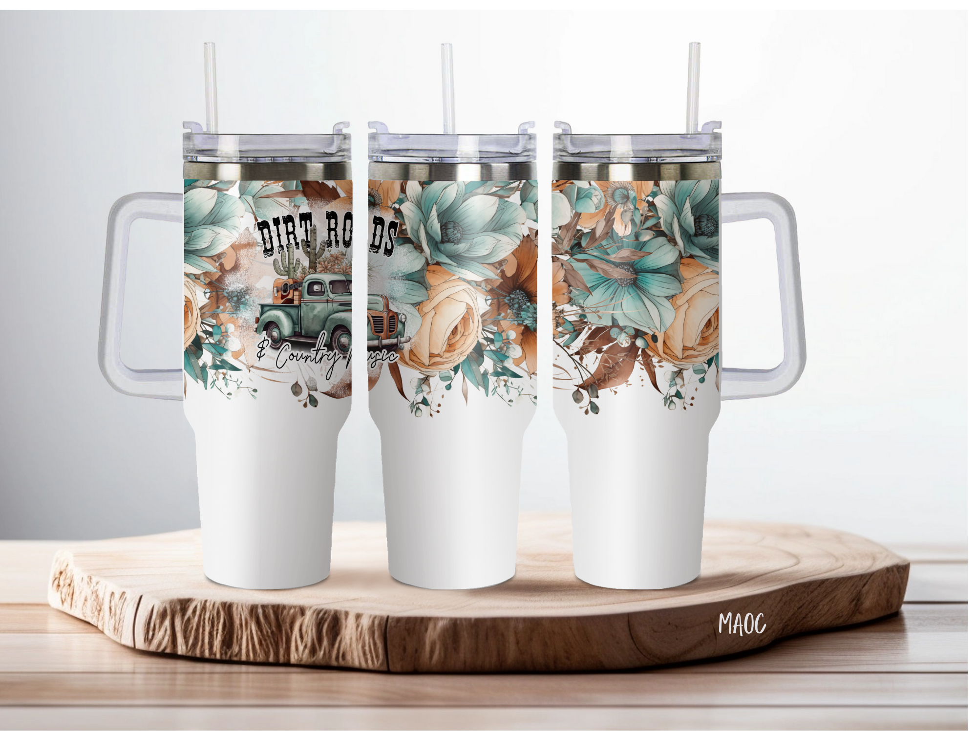 40 oz Dirt Roads Tumbler