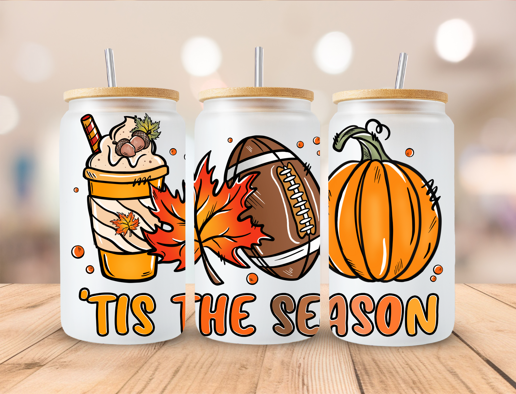 'tis the season Glass Can