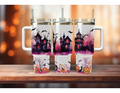 Halloween Pink Haunted House 40oz Tumbler