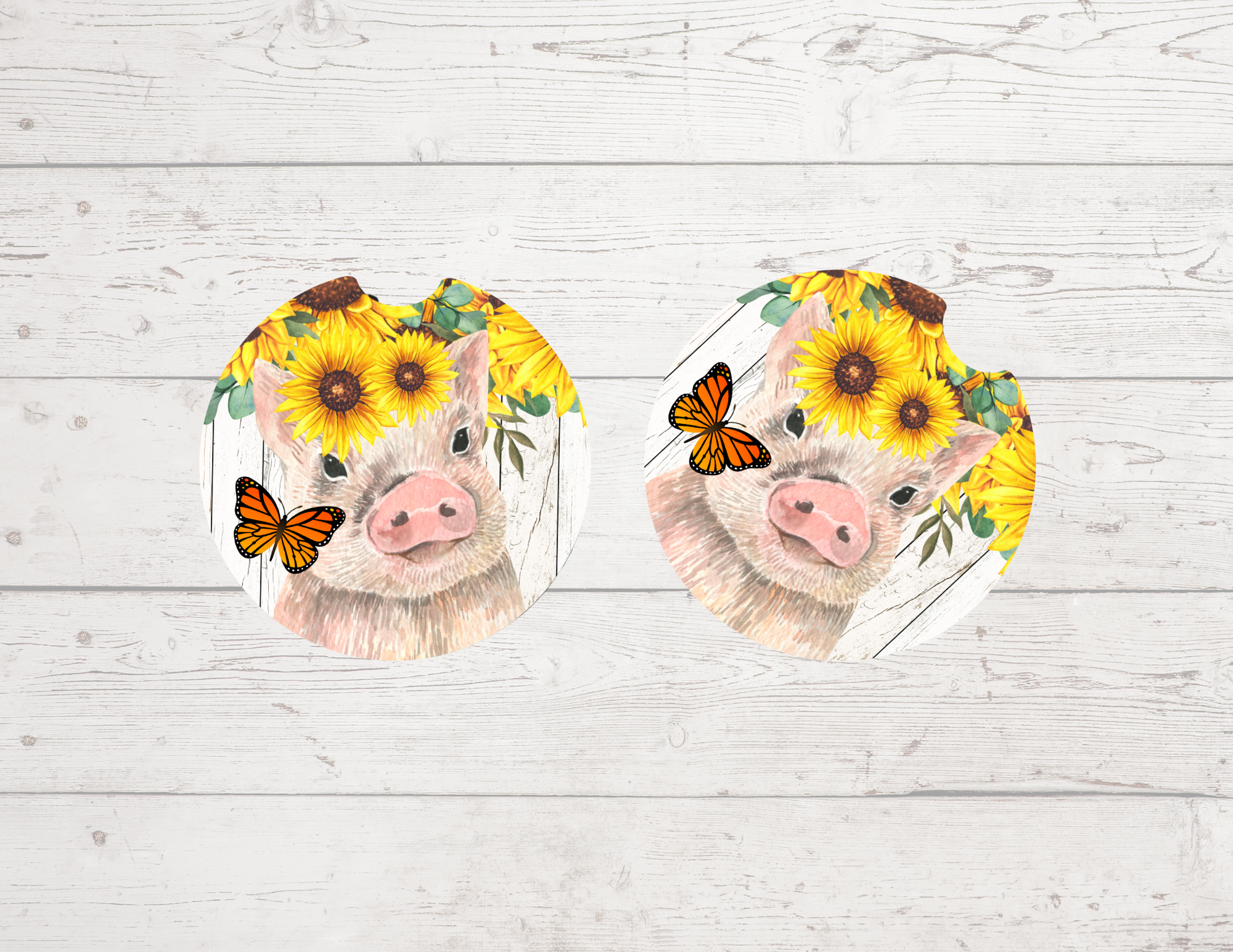 Pig Car Coasters